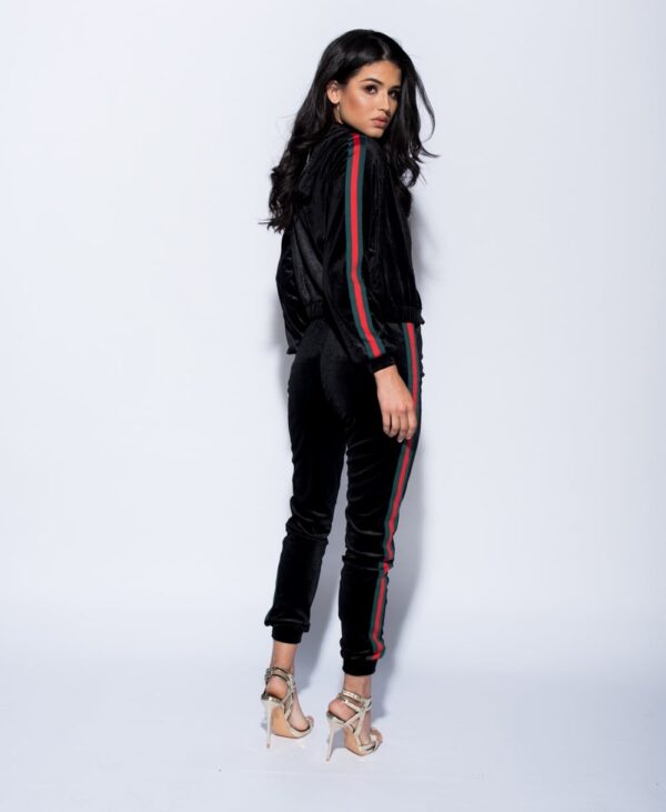 Luxury Velvet Tracksuit Set Black - Bild 7