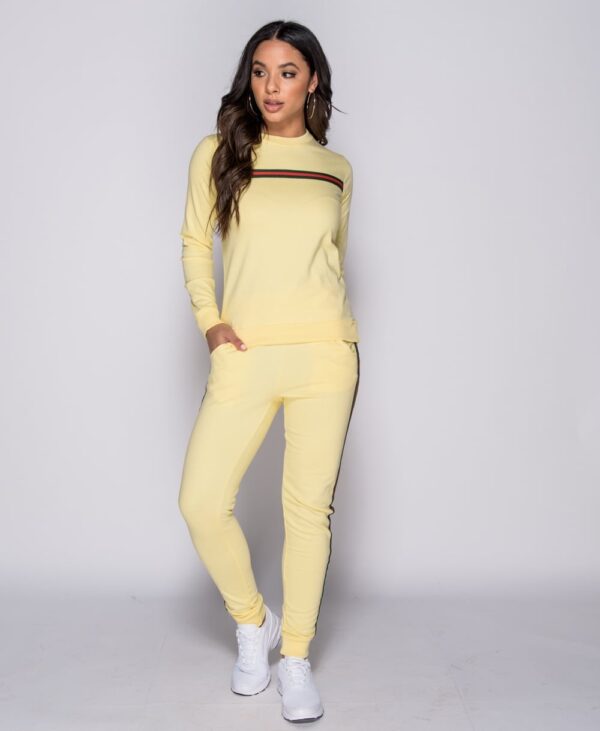 Stripe Detail loungewear Set Yellow - Bild 6