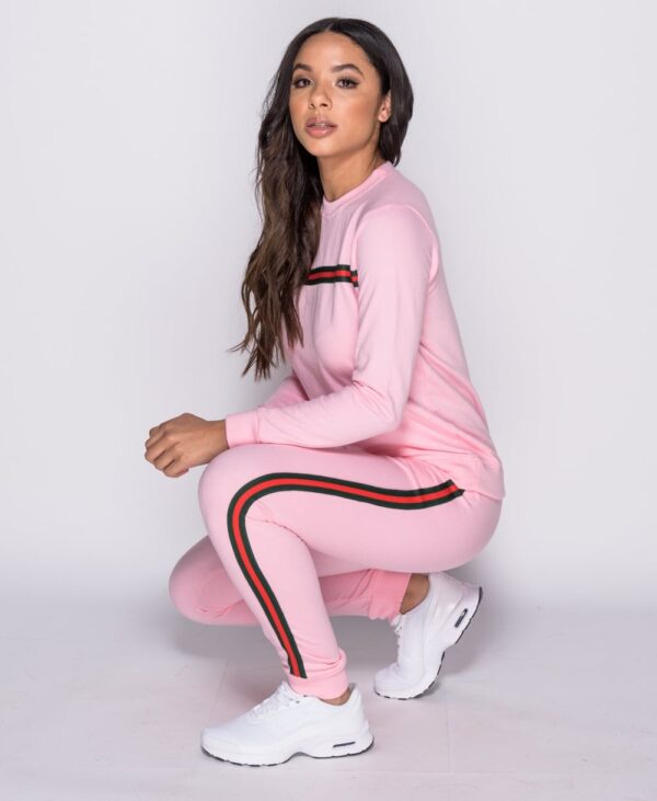 Stripe Detail Loungewear Set Pink - Bild 6