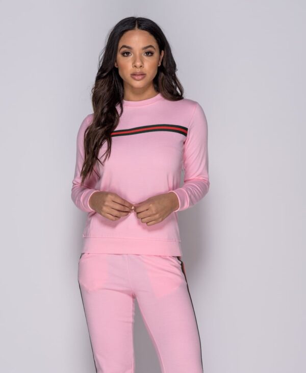 Stripe Detail Loungewear Set Pink - Bild 3