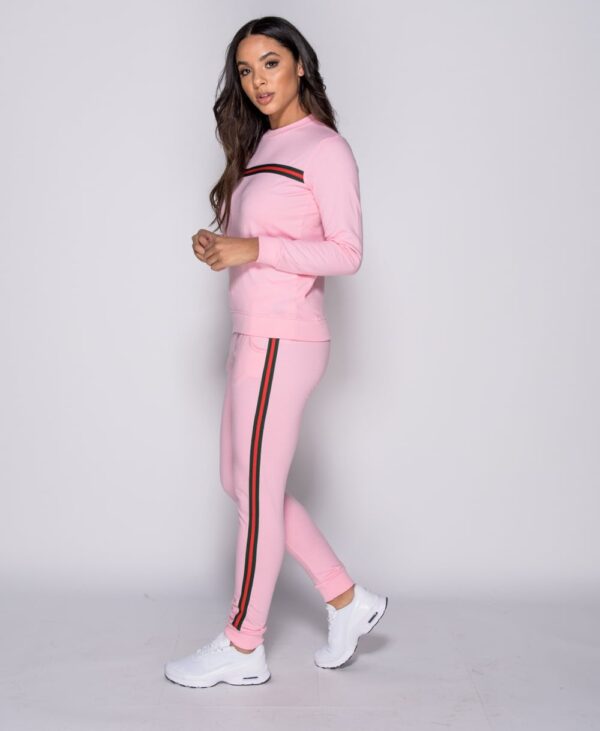 Stripe Detail Loungewear Set Pink - Bild 8