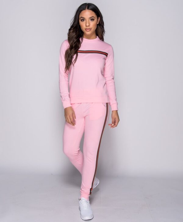 Stripe Detail Loungewear Set Pink - Bild 5