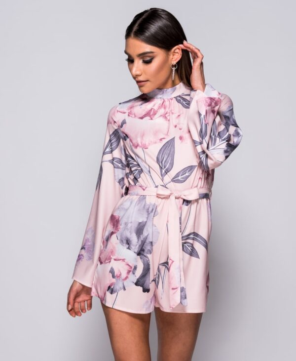 unique Modest Stylish Floral playsuit high quality women fashion kläder