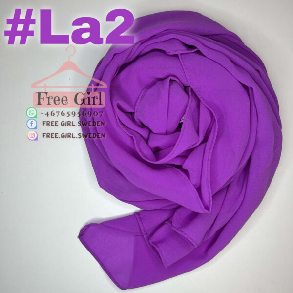 Djup Lila Chiffon Hijab