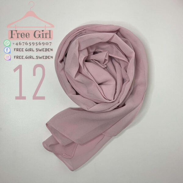 Rosy Brown Chiffon Hijab