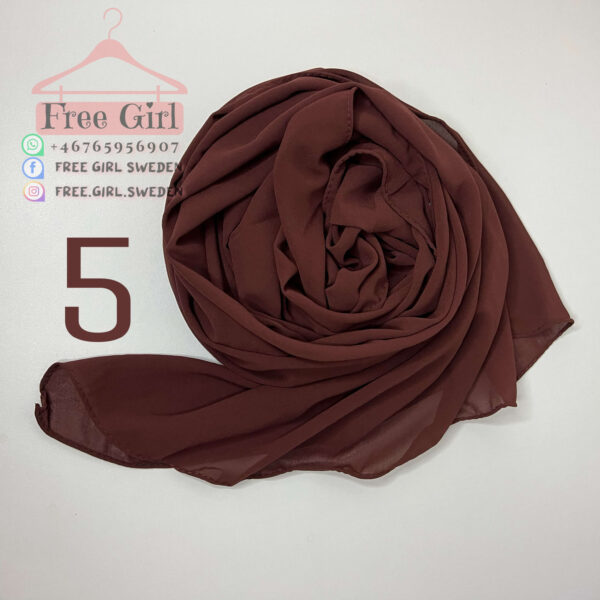 Kakaobrun Chiffon Hijab