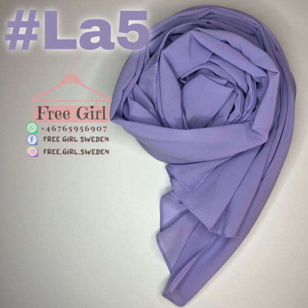 Lavendel Lila Chiffon Hijab