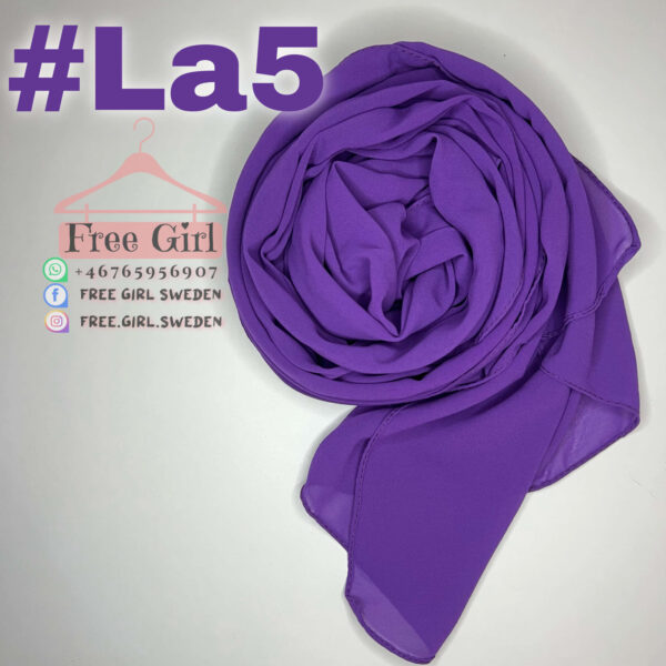 Lila Chiffon Hijab