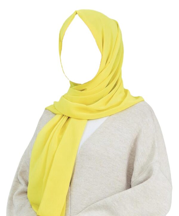 Yellow Chiffon Hijab