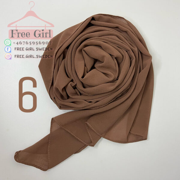 brun Chiffon Hijab